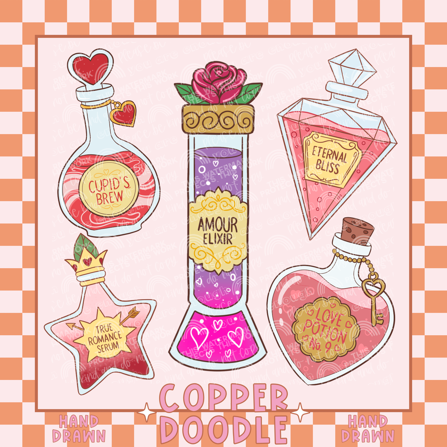 CUPID BUNDLE #3 CLIPART BUNDLE | HAND DRAWN