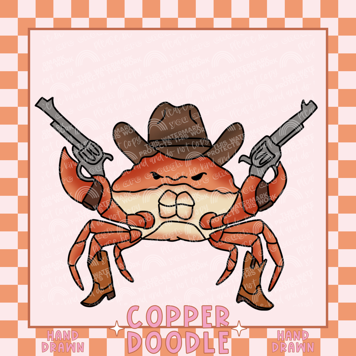 WESTERN MERMAID CLIPART BUNDLE | HAND DRAWN