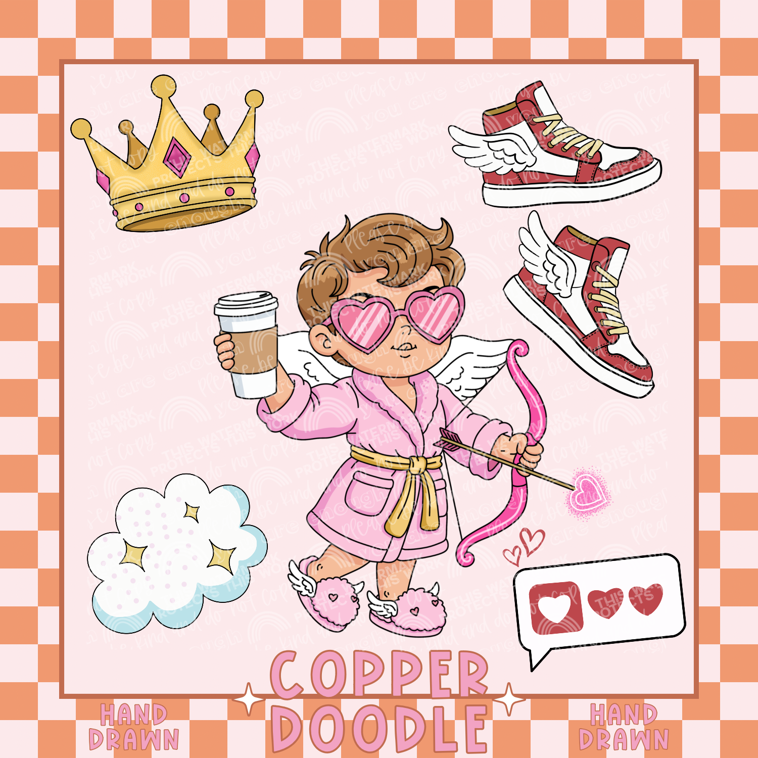 CUPID BUNDLE #1 CLIPART BUNDLE | HAND DRAWN