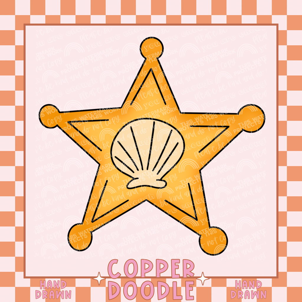 WESTERN MERMAID CLIPART BUNDLE | HAND DRAWN