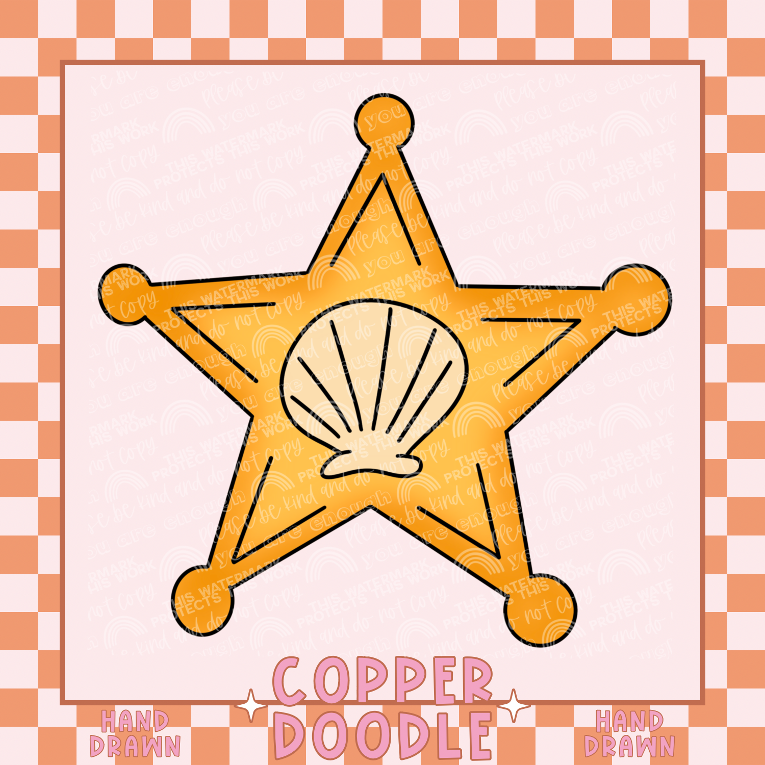 WESTERN MERMAID CLIPART BUNDLE | HAND DRAWN