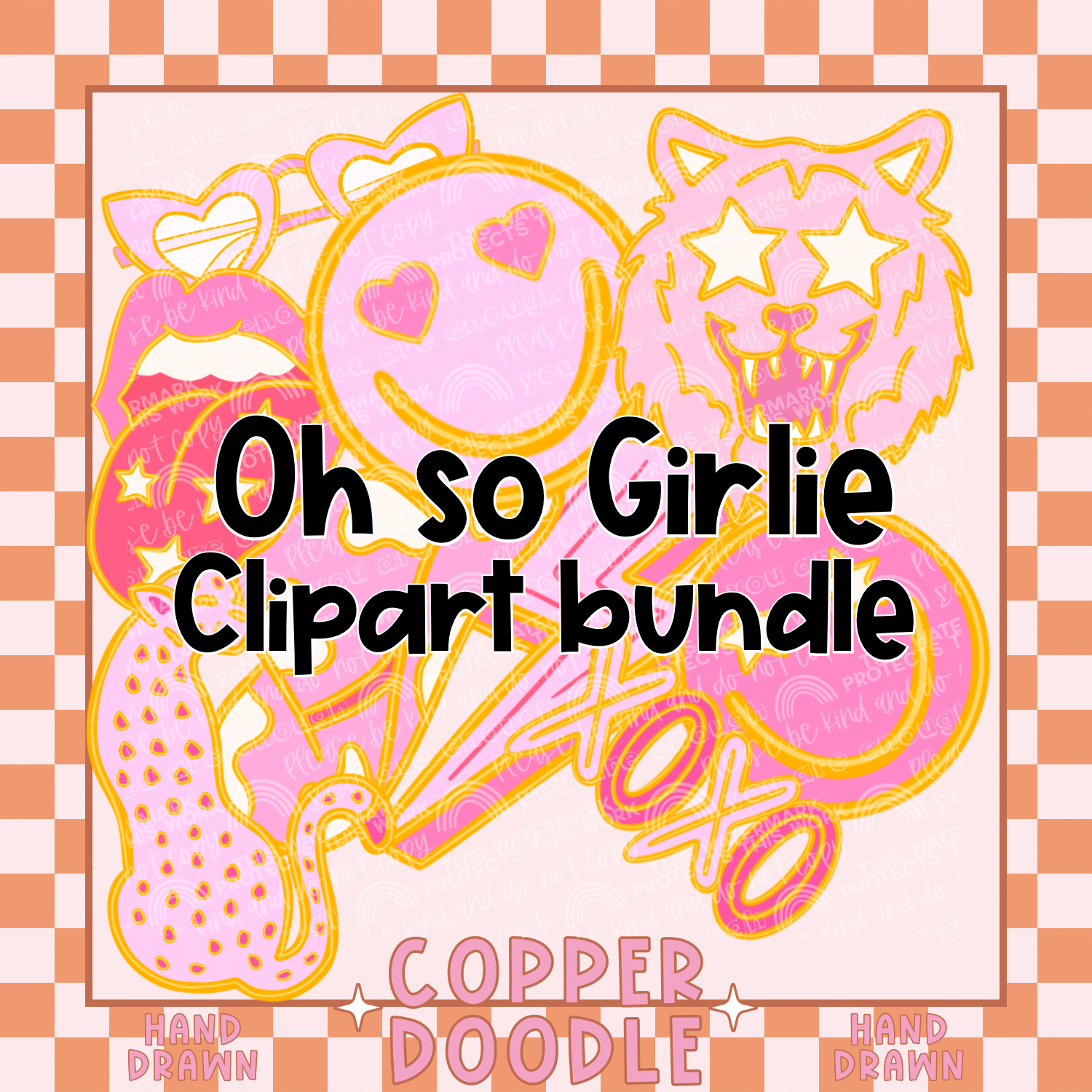 OH SO GIRLIE CLIPART BUNDLE | HAND DRAWN