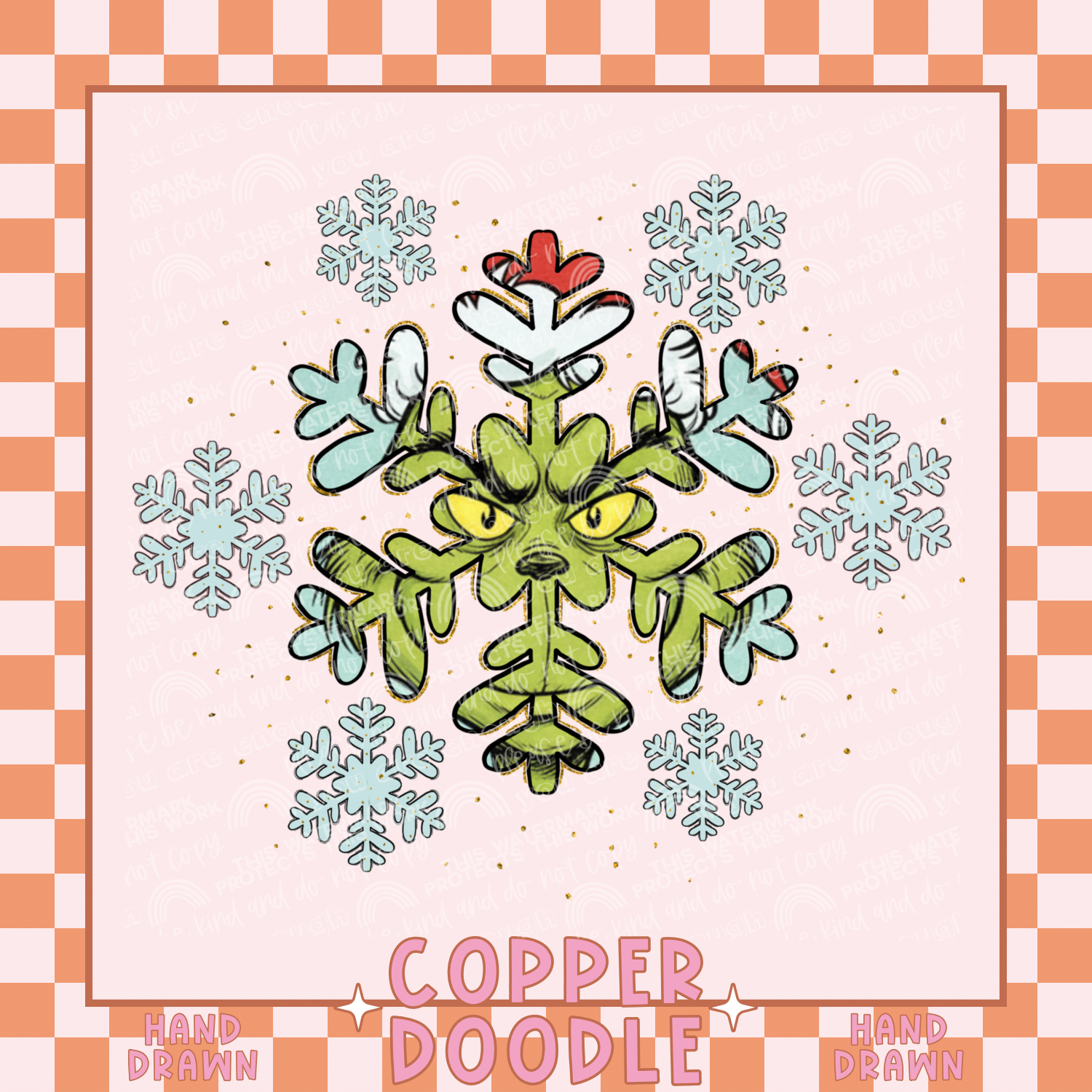 GREEN SNOWFLAKE WITH GOLD ACCENT PNG | PNG | AUTOMATIC DOWNLOAD