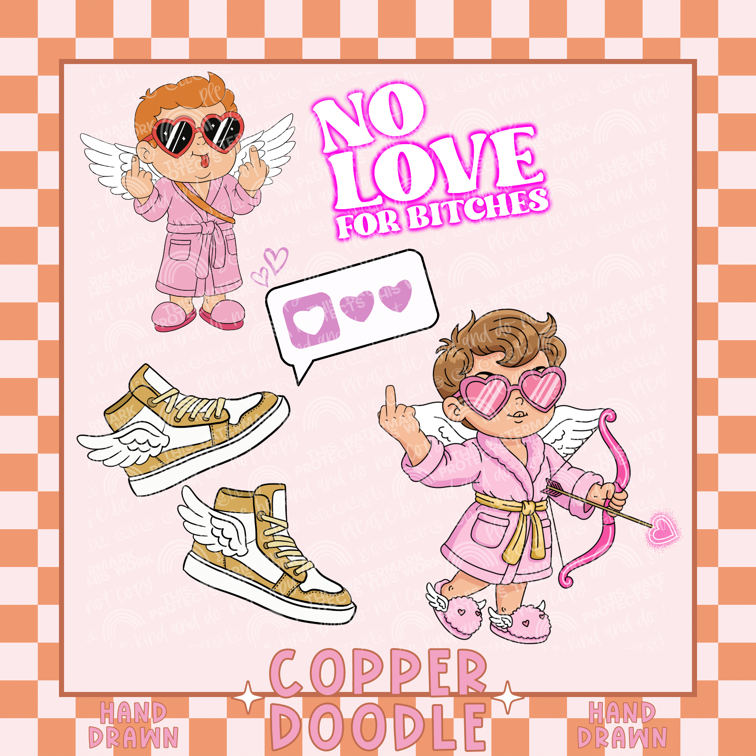 CUPID BUNDLE #2 CLIPART BUNDLE | HAND DRAWN